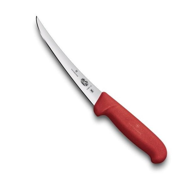 Swiss Arms Swiss Army Brands VIC-40420 2019 Victorinox Fibrox Pro HACCP Boning Knife with Curved & Semi-Stiff; Red - 6 in. Blade VIC-40420